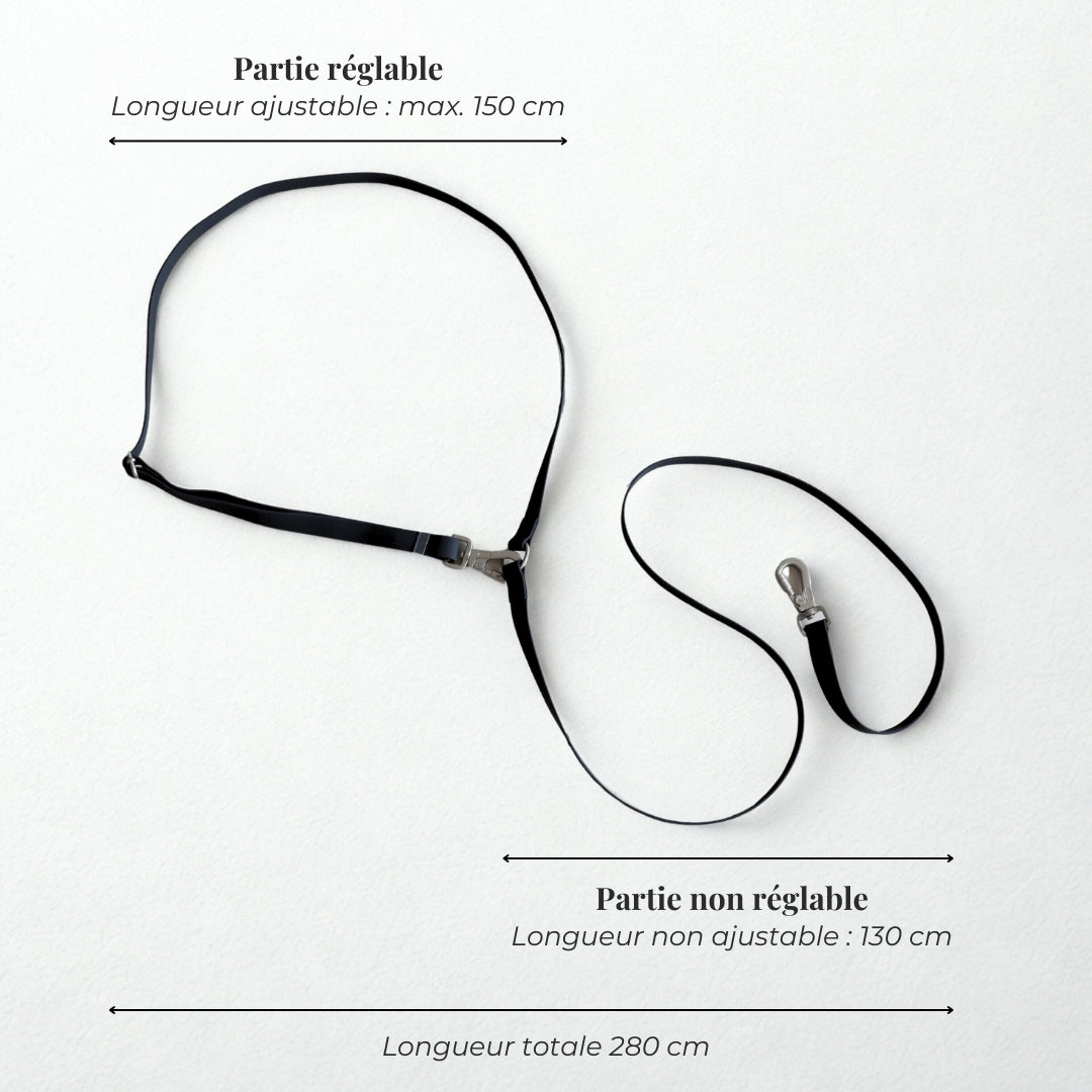 Laisse pour chien mains libres convertible 4-en-1